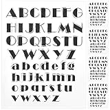 Transparenter Stempel 5PCS TPR DIY Scrapbooking Alphabet Stempel Set für...