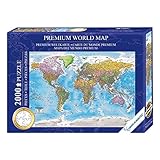 Close Up Weltkarte Puzzle 2000 Teile - Die Welt - 97 x 68 cm Premium Map...