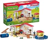 SCHLEICH Farm World | Tierhotel 42607 | Set inkl. Haus, Stall, Pflegerin,...