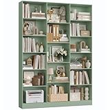 FirFurd Bücherregal 188 cm, Regal mit 17 Fächern, Bücherschrank,...