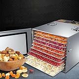 Gefriertrockner,10 Etagen Dörrautomaten Dehydrator für Lebensmittel...