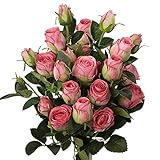 3 Stück Kunstblumen Künstliche Rosen Pflanzen Kunstrosen Rosenstrauss...