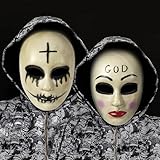 Byhsoep Halloween Purge Maske, 2 Stück The Purge God & Cross Killer...