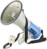 infactory Megafon MP3: Extra-lautes MP3-Megaphon Premium, 25 Watt, USB,...