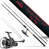 Paradox Fishing Feederrute 3,3m Wg. 90g mit 3000 Runner Rolle I Method...