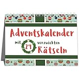 Rätsel Adventskalender Erwachsene mit 24 kniffligen Rätseln - 2024 für...