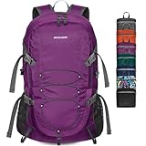 BECOJADDE Wanderrucksack Herren Damen 40L Ultraleichter Faltbarer Rucksack...