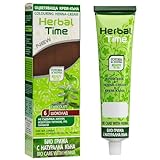 Herbal Time Henna Natürliches Farbcreme Farbe Schokolade Nº6 | Henna für...