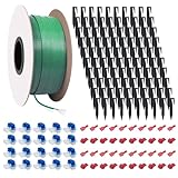 200m Universal Begrenzungskabel für Mähroboter + 100 Erdnägel + 20...