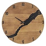 SkyNature Wanduhr Vintage, 35cm Holz Bauernhaus Dekorative Wanduhr mit...