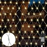 Gresonic 3 * 3M 270er LED Lichternetz Lichtervorhang Lichterkette Warmweiß...