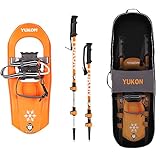 Yukon Pinguin Youth Schneeschuh und Trekkingstock-Set – für Kinder bis...