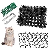 12 Stück Dornengitter Gegen Katzen 15x20cm, Katzenabwehr Matte mit Spikes,...