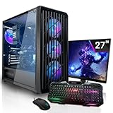 SYSTEMTREFF Basic Gaming Komplett PC Set AMD Ryzen 5 PRO 5655G 6x4.4GHz |...