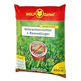 WOLF-Garten 2-in-1: Unkrautvernichter + Rasendünger SQ 450 (Rasendünger...
