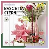 folia 826/1515 - Bastelset Bascetta Stern, Transparent rosa, 15 x 15 cm, 32...