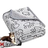 Hundedecke mit Pfotenabdrücken – Welpen-Couch-Matte, robustes...