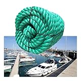 Bootsankerseil-Dockleinen, DREI geflochtene Nylon-Marine-Festmacherseile,...