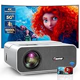 Beamer, Beamer 4K 1080P Full HD Unterstützt, 15000 Lumen Beamer Heimkino...