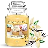 Yankee Candle Duftkerze im großen Jar, Vanilla Cupcake, Brenndauer bis zu...