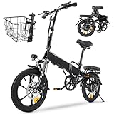 Finbike E-Bike Klappbar,16 Zoll Elektrofahrrad 7.8Ah Akku...