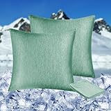HOMFINE kühlender Kissenbezug 2er Set - 80x80 Kuhlmatte für...