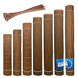 Wicker garden Weidenmatte 120 x 400 cm - natürlicher Sichtschutz für...