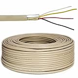 Premium X 50m Telefonkabel 2x2x0,6mm J-Y(ST) Y Telefonleitung 4-Adern rund...