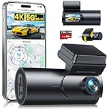 GKU 4K Dashcam Auto Vorne Hinten, 5GHz WiFi GPS, Dual Dash Cam, 1.5” IPS...
