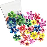 33Pcs Essbare Blumen Cupcake Topper,Blumen Party Kuchen...