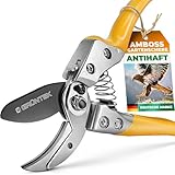 GRÜNTEK Amboss Gartenschere BUSSARD, 200 mm, Teflon-Beschichtete 50 mm SK5...