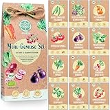 Bio Balkon & Hochbeet Gemüse Samen Set – 12 samenfeste Bio Gemüsesamen...