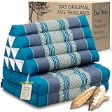 livasia Thaikissen mit 2 Auflagen - 120x50x8cm - Dreieckskissen mit...