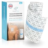 Health Press® Transparenter Folienverband - Duschpflaster Rolle (15cm x...