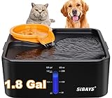 SIBAYS 235oz 1.8GAL 7L Trinkbrunnen für Hunde, Große Hunde Haustier...