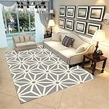 DJHWWD Kurzflor Webteppich Teppich Aesthetic Moderne geometrische Teppiche...