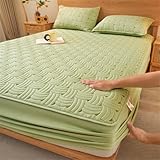 JIANINGHOME Gesteppte Bettlaken,180x200,Mikrofaser Gesteppte...