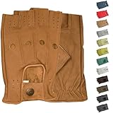 German Wear Driving Halbfinger Fingerlose Autofahrer-Handschuhe...