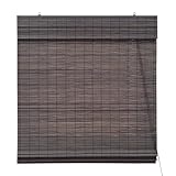 Victoria M. Bambus Raffrollo Sonnenschutz Sichtschutz Rollo Seitenzugrollo,...