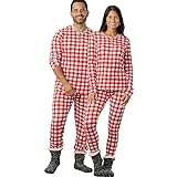 HonestBaby Herren-Pyjama-Set, 2-teilig, Größe XL, Buffalo Check Rot,...