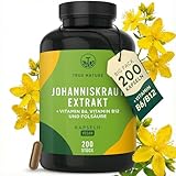 Johanniskraut Kapseln hochdosiert - 200 Kapseln mit Vit. B6 (trägt zu...