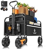 KESSER® Bollerwagen faltbar Handwagen Transportkarre max. 150kg Tragkraft...