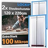 Staubschutztür I mit 5 Abdeckfolien (2 Staubschutztüren)