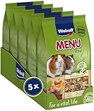 Vitakraft Menü Vital, Meerschweinchen Futter, mit Apfel und Kürbis, mit...