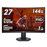 Dell S2721HGFA 27 Zoll Full HD (1920x1080) 1500R Curved Gaming Monitor,...