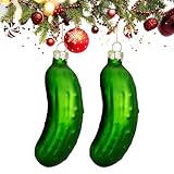 Christbaumschmuck Gurke,2PCS Weihnachtsgurke,Weihnachten Gurke,Gurke...