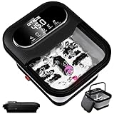 Qtiice Touchscreen Faltbare Fußbad und Massagegerät mit Heizung,...