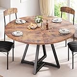 Jocoevol Runder Esstisch für 2–4 Personen, Küchentisch mit stabilem...