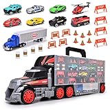 Dickie Toys Cleverer Autotransporter-der 62 cm Lange LKW sorgt gleichzeitig...