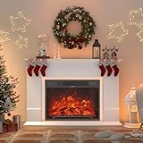 GRAVFORCE Elektrokamin, 23 inch Elektrischer Kamin mit 3D Realistischer...